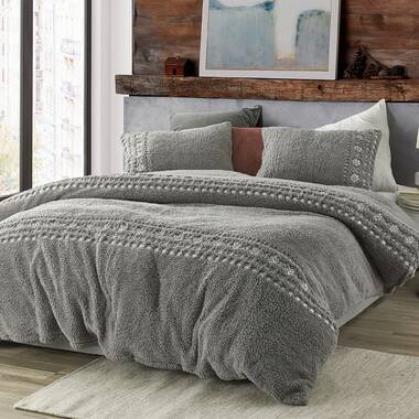 Cable knit fleece 2025 duvet cover set